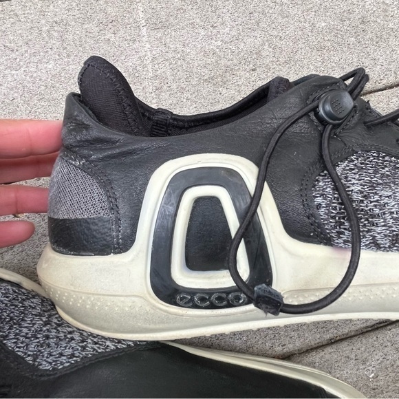 Ecco Men Euro 44 Intrinsic Gray Black Knit Low Top Athletic Sneaker Shoe 10/10.5 - Picture 14 of 16